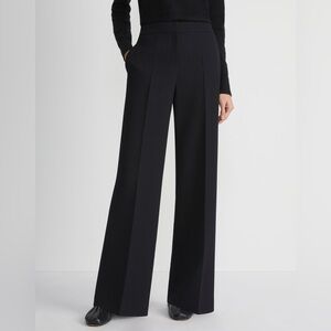 Lafayette 148 Wool Nouveau Crepe Dalton Pant 20W Black Excellent Condition